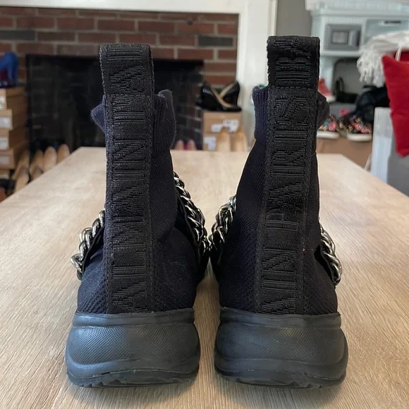 Balmain Socks Chain Link Sneakers In Black/Silver - 38 - Picture 4 of 9